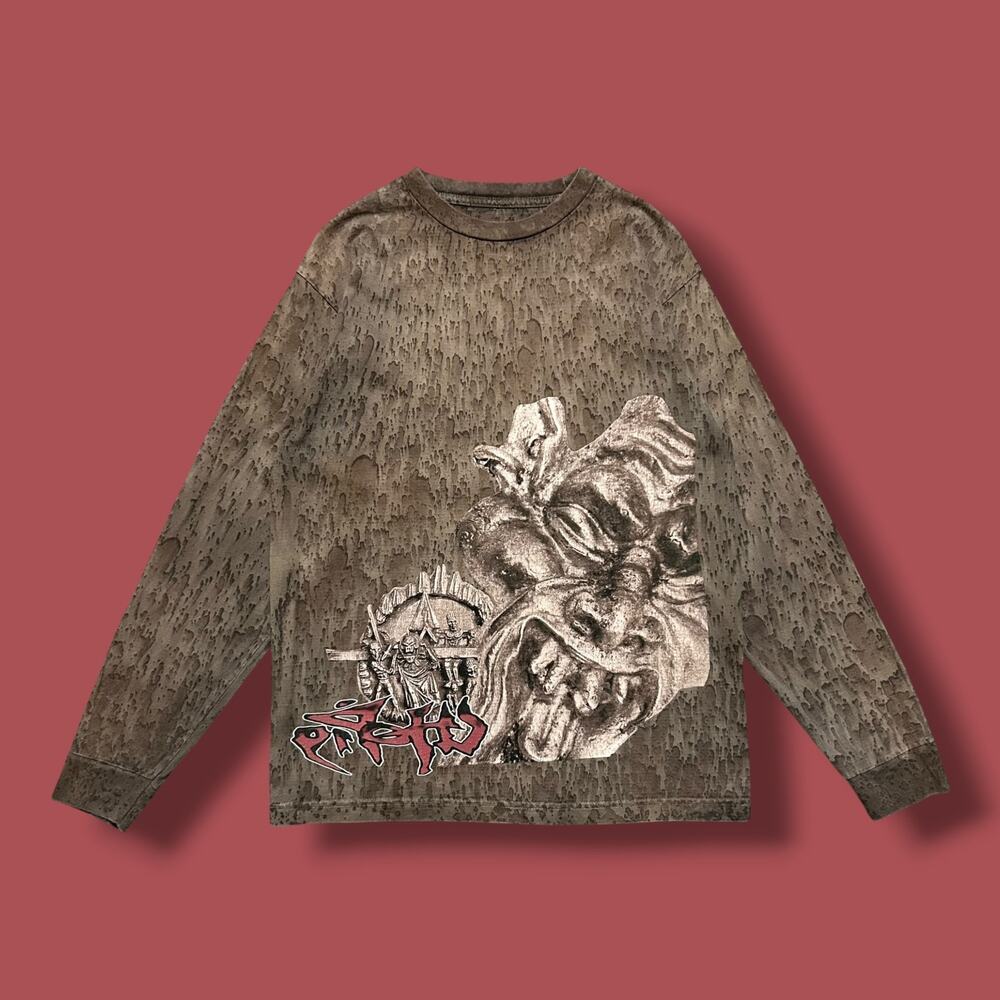 Travis Scott Utopia Shirt Circus Maximus Tour Merch Long Sleeve Brown Medium